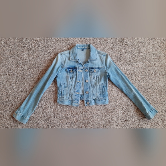 Women's American Eagle Embroidered Jean Jacket Size Small - Picture 2 of 4